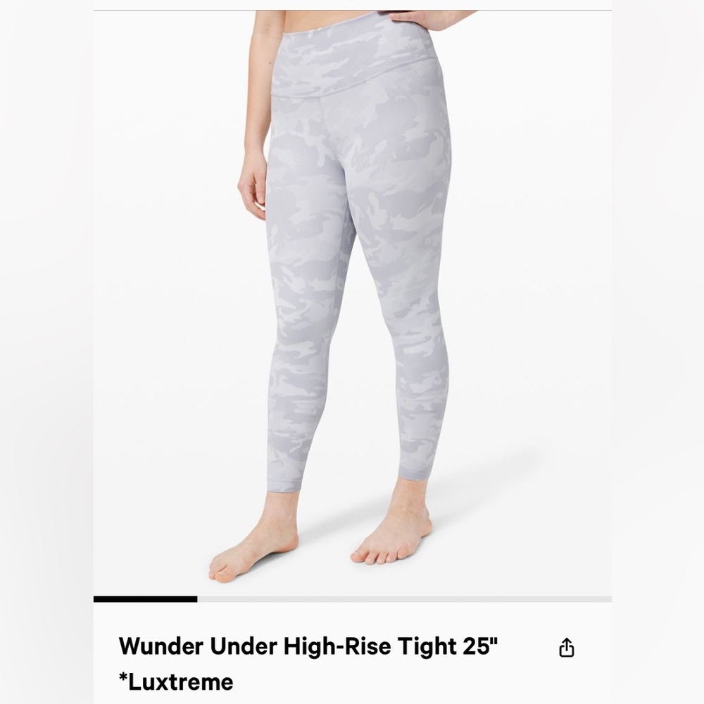 lululemon athletica Gray Camo Leggings